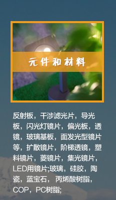 反射闆、幹涉濾光(guāng)片等